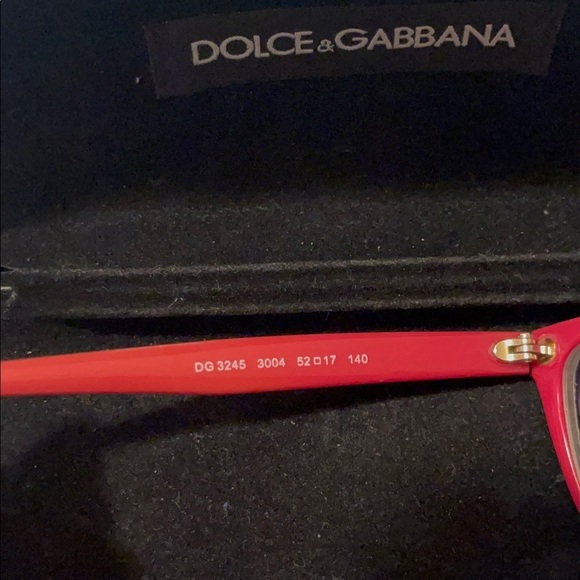 Doloc Gabbana beautiful eyeglasses red and brown main image 2